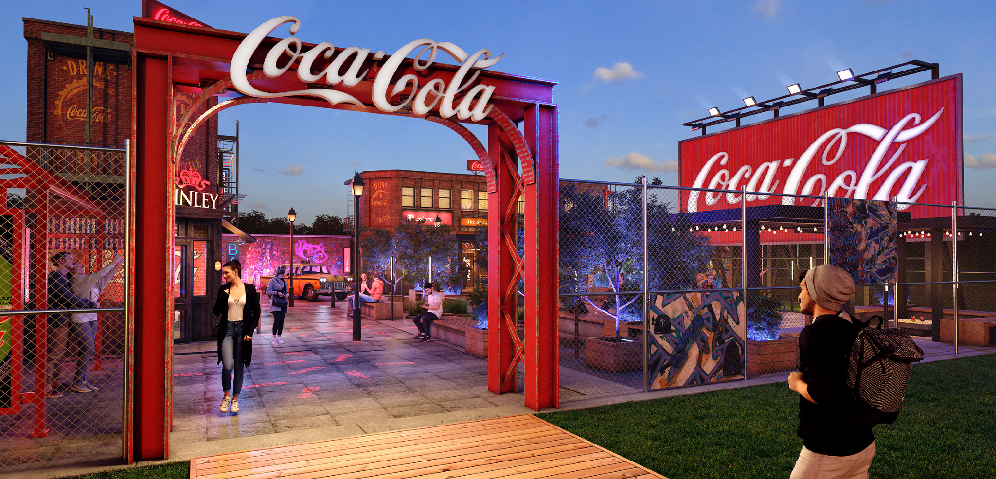 Scenografia Coca Cola - front