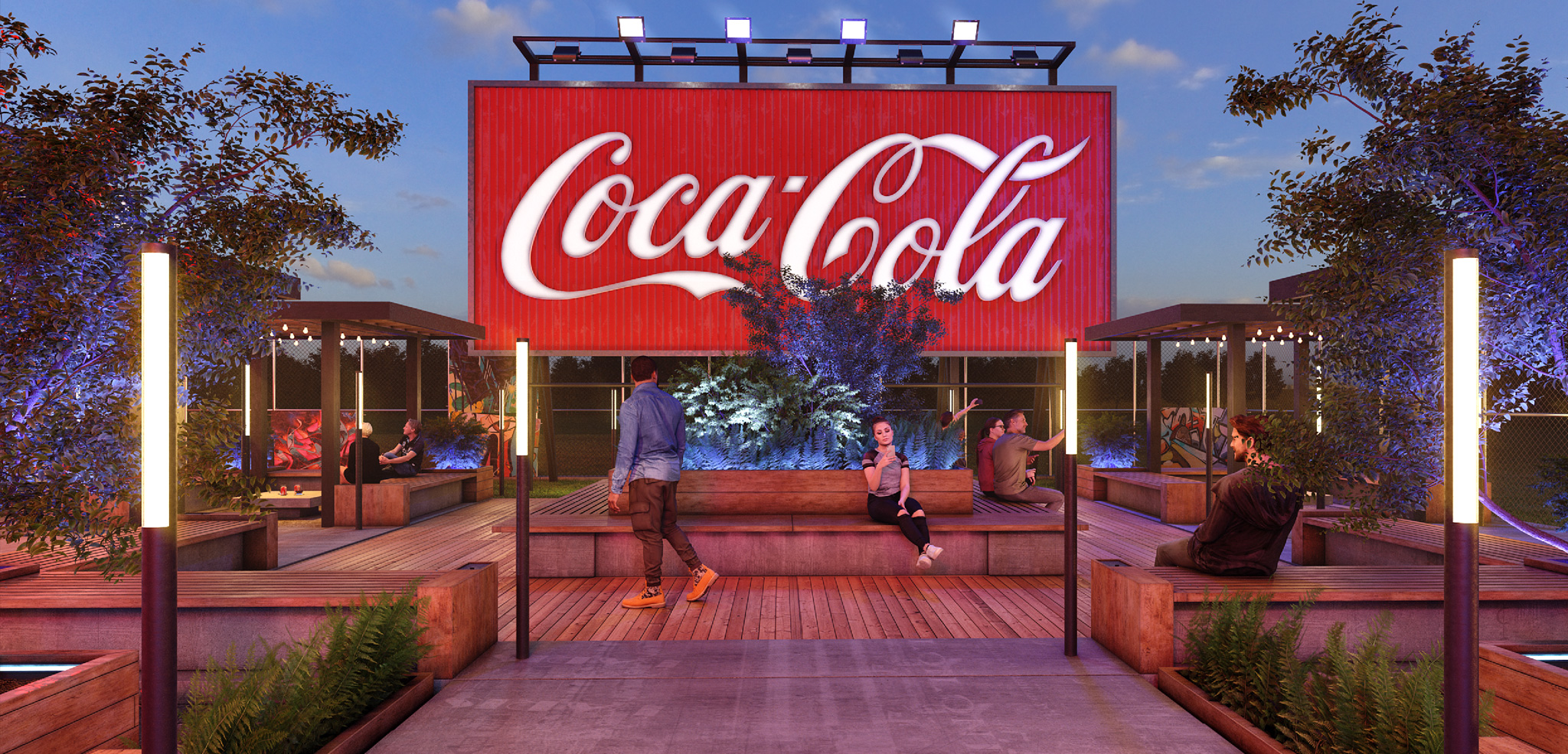 Scenografia Coca Cola - front